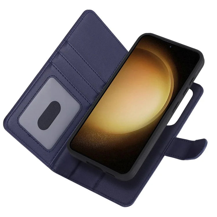 For Samsung Galaxy S23 Case Compatible with MagSafe Detachable PU Leather Flip Phone Cover