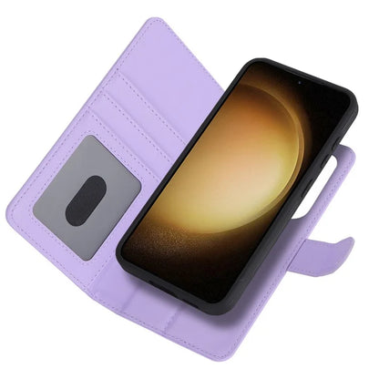 For Samsung Galaxy S23 Case Compatible with MagSafe Detachable PU Leather Flip Phone Cover