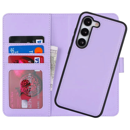 For Samsung Galaxy S23 Case Compatible with MagSafe Detachable PU Leather Flip Phone Cover