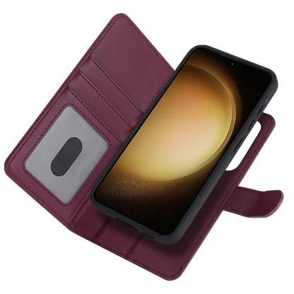 For Samsung Galaxy S23 Case Compatible with MagSafe Detachable PU Leather Flip Phone Cover