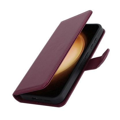 For Samsung Galaxy S23 Case Compatible with MagSafe Detachable PU Leather Flip Phone Cover