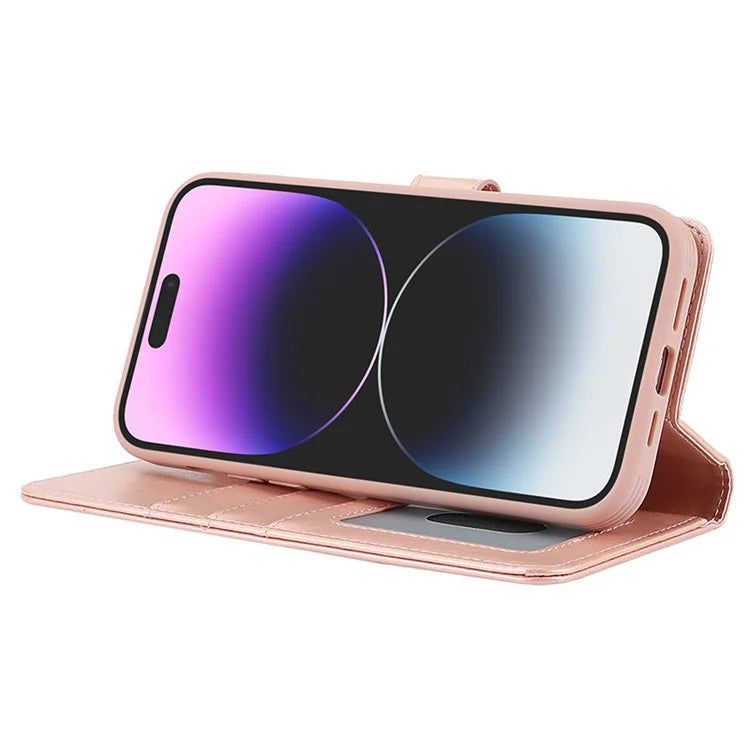 Detachable Phone Cover for iPhone 14 Pro Case Compatible with MagSafe Anti-Drop PU Leather Case