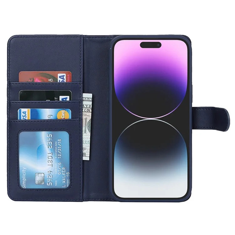 Detachable Phone Cover for iPhone 14 Pro Case Compatible with MagSafe Anti-Drop PU Leather Case