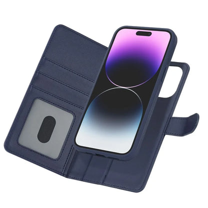 Detachable Phone Cover for iPhone 14 Pro Case Compatible with MagSafe Anti-Drop PU Leather Case