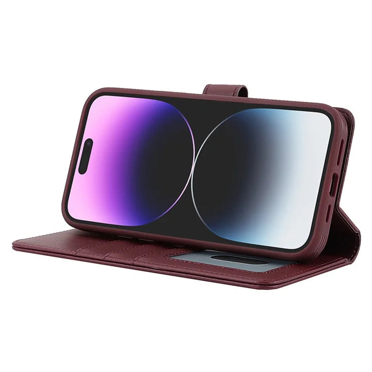 Detachable Phone Cover for iPhone 14 Pro Case Compatible with MagSafe Anti-Drop PU Leather Case