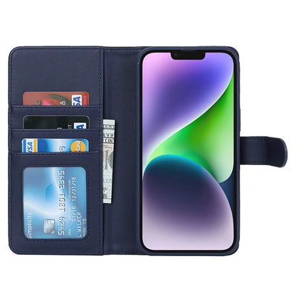 Detachable Phone Case for iPhone 14 Plus Case Compatible with MagSafe PU Leather Flip Cover