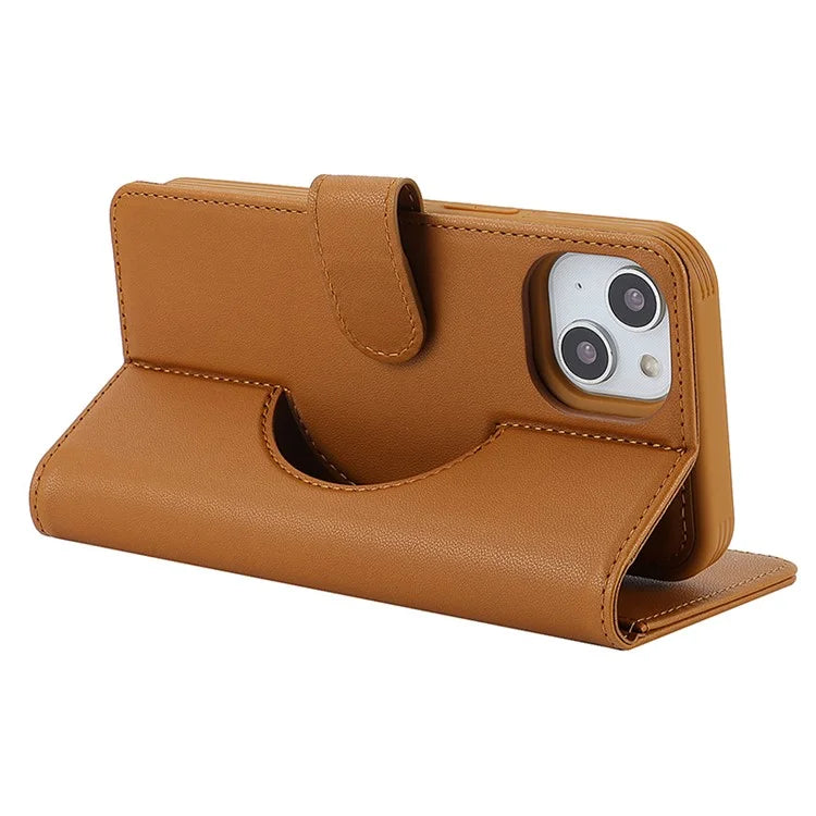 Detachable Phone Case for iPhone 14 Plus Case Compatible with MagSafe PU Leather Flip Cover
