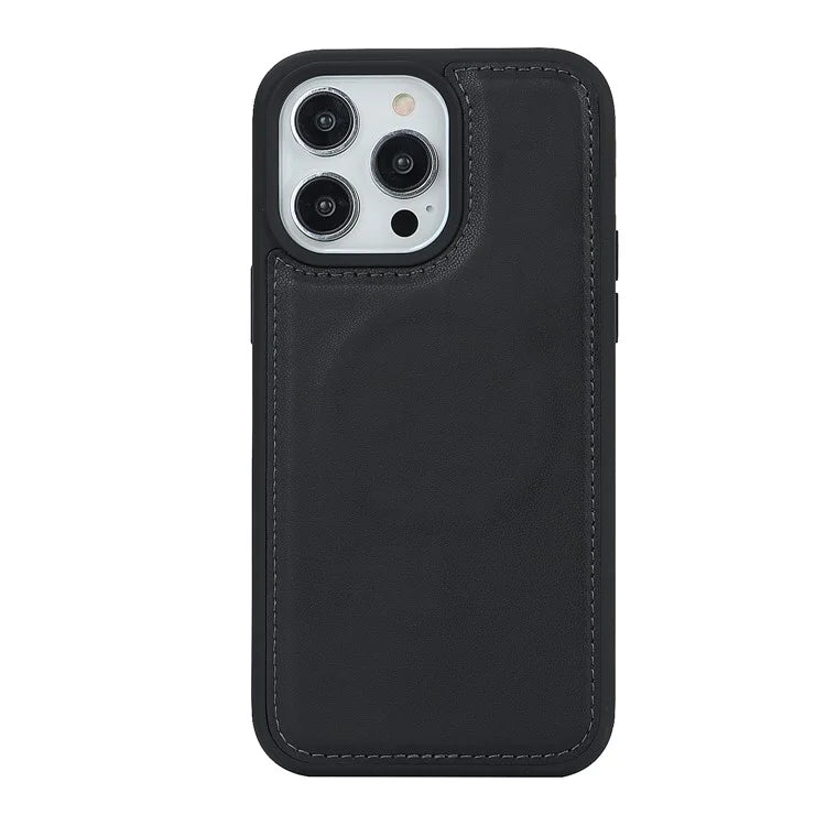 For iPhone 14 Pro Max Case Compatible with MagSafe Detachable PU Leather Phone Protector