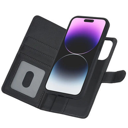 For iPhone 14 Pro Max Case Compatible with MagSafe Detachable PU Leather Phone Protector