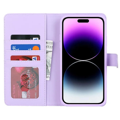 For iPhone 14 Pro Max Case Compatible with MagSafe Detachable PU Leather Phone Protector