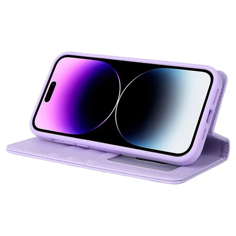 For iPhone 14 Pro Max Case Compatible with MagSafe Detachable PU Leather Phone Protector