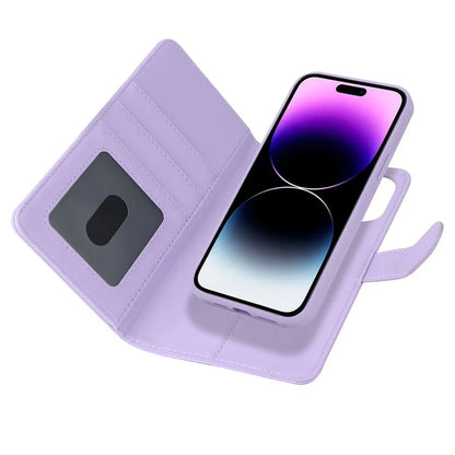 For iPhone 14 Pro Max Case Compatible with MagSafe Detachable PU Leather Phone Protector