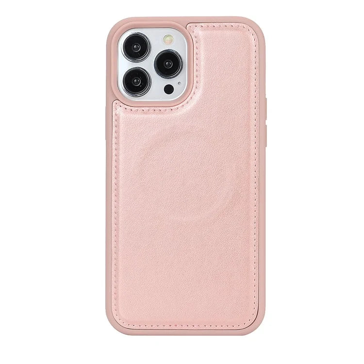 For iPhone 14 Pro Max Case Compatible with MagSafe Detachable PU Leather Phone Protector