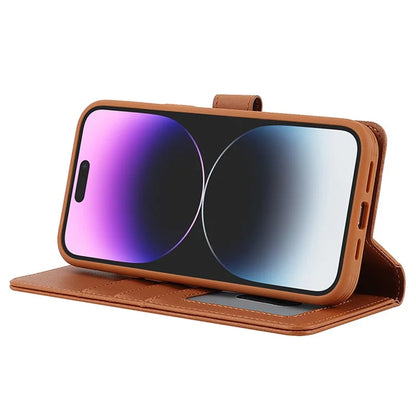 For iPhone 14 Pro Max Case Compatible with MagSafe Detachable PU Leather Phone Protector