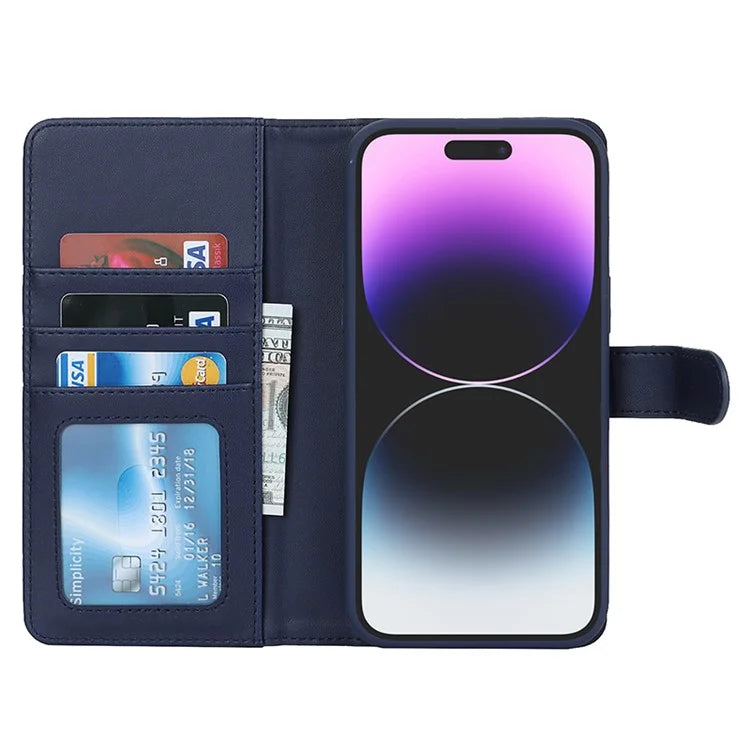 For iPhone 14 Pro Max Case Compatible with MagSafe Detachable PU Leather Phone Protector