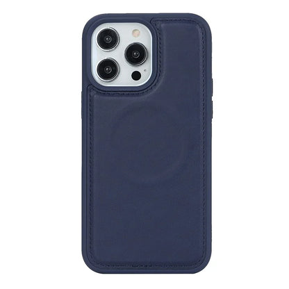 For iPhone 14 Pro Max Case Compatible with MagSafe Detachable PU Leather Phone Protector