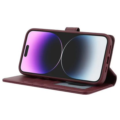 For iPhone 14 Pro Max Case Compatible with MagSafe Detachable PU Leather Phone Protector