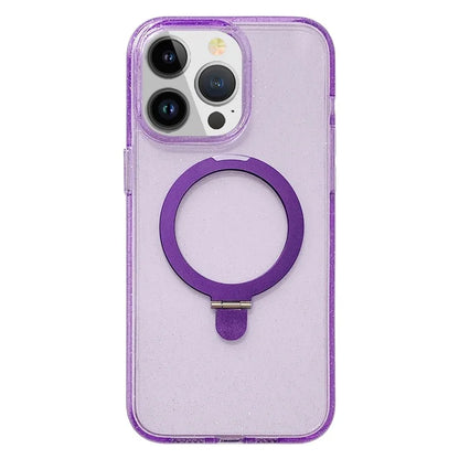 For iPhone 15 Pro Max Case Compatible with MagSafe Glitter TPU+Acrylic Phone Cover