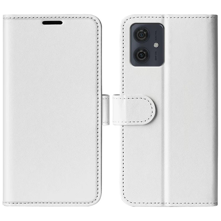 For Motorola Moto G54 5G Case PU Leather Cover Crazy Horse Texture Viewing Phone Stand Wallet