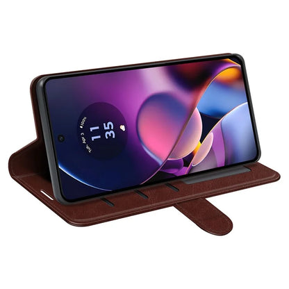 For Motorola Moto G54 5G Case PU Leather Cover Crazy Horse Texture Viewing Phone Stand Wallet