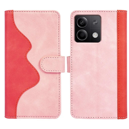 For Xiaomi Redmi Note 13 5G (China) Phone Case PU Leather+TPU Wallet Stand Shock-absorbing Cover