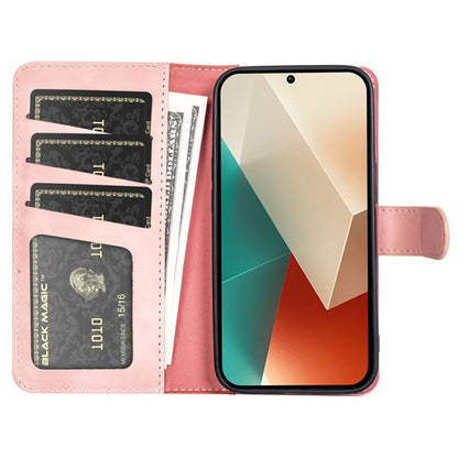 For Xiaomi Redmi Note 13 5G (China) Phone Case PU Leather+TPU Wallet Stand Shock-absorbing Cover