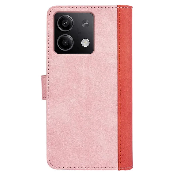 For Xiaomi Redmi Note 13 5G (China) Phone Case PU Leather+TPU Wallet Stand Shock-absorbing Cover