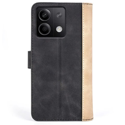 For Xiaomi Redmi Note 13 5G (China) Phone Case PU Leather+TPU Wallet Stand Shock-absorbing Cover
