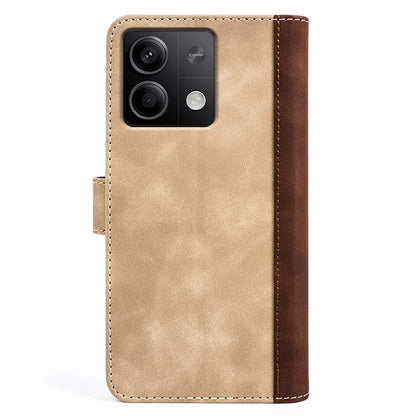 For Xiaomi Redmi Note 13 5G (China) Phone Case PU Leather+TPU Wallet Stand Shock-absorbing Cover