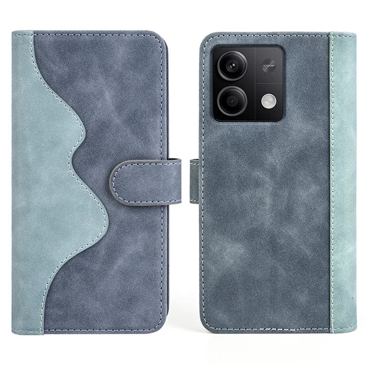 For Xiaomi Redmi Note 13 5G (China) Phone Case PU Leather+TPU Wallet Stand Shock-absorbing Cover