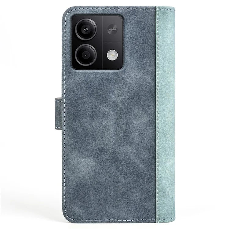 For Xiaomi Redmi Note 13 5G (China) Phone Case PU Leather+TPU Wallet Stand Shock-absorbing Cover