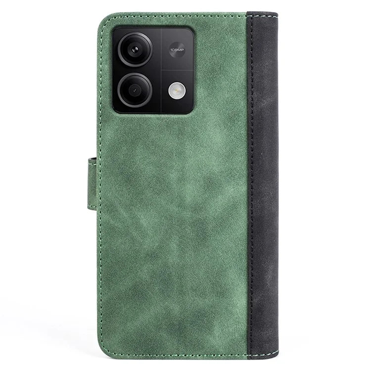 For Xiaomi Redmi Note 13 5G (China) Phone Case PU Leather+TPU Wallet Stand Shock-absorbing Cover