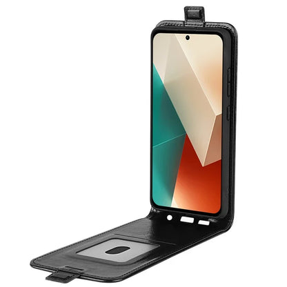 For Xiaomi Redmi Note 13 5G (China) Case Anti-Dust Phone Shell PU Leather Cover with Card Slot