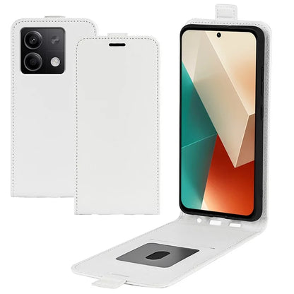 For Xiaomi Redmi Note 13 5G (China) Case Anti-Dust Phone Shell PU Leather Cover with Card Slot