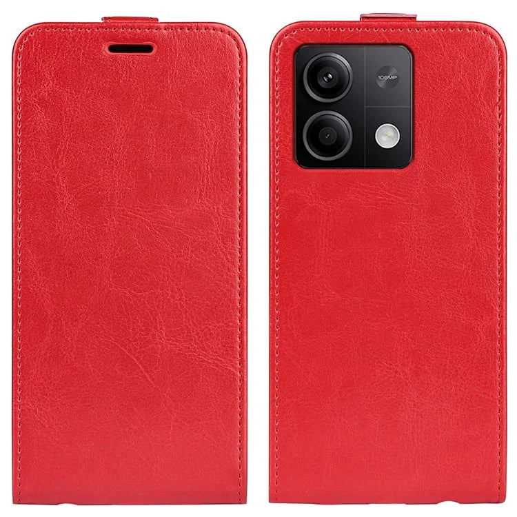 For Xiaomi Redmi Note 13 5G (China) Case Anti-Dust Phone Shell PU Leather Cover with Card Slot