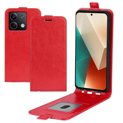 For Xiaomi Redmi Note 13 5G (China) Case Anti-Dust Phone Shell PU Leather Cover with Card Slot