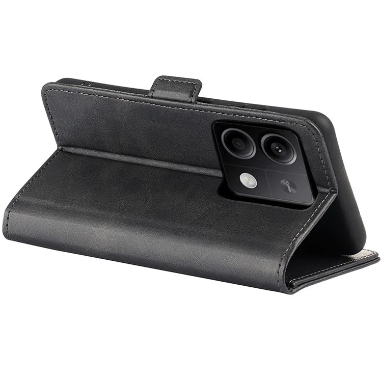 For Xiaomi Redmi Note 13 5G (China) Case Stand Flip Calf Texture Phone Cover PU Leather Wallet Phone Shell