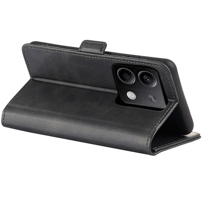 For Xiaomi Redmi Note 13 5G (China) Case Stand Flip Calf Texture Phone Cover PU Leather Wallet Phone Shell