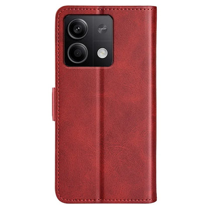 For Xiaomi Redmi Note 13 5G (China) Case Stand Flip Calf Texture Phone Cover PU Leather Wallet Phone Shell