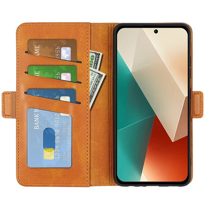 For Xiaomi Redmi Note 13 5G (China) Case Stand Flip Calf Texture Phone Cover PU Leather Wallet Phone Shell