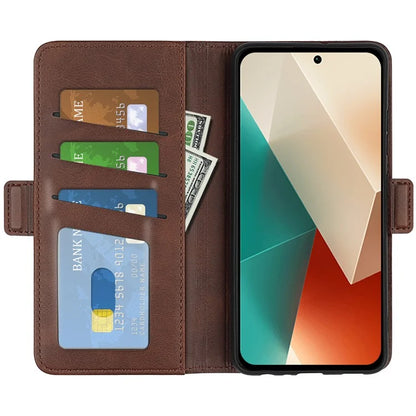 For Xiaomi Redmi Note 13 5G (China) Case Stand Flip Calf Texture Phone Cover PU Leather Wallet Phone Shell
