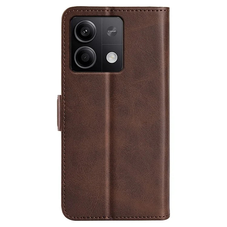 For Xiaomi Redmi Note 13 5G (China) Case Stand Flip Calf Texture Phone Cover PU Leather Wallet Phone Shell