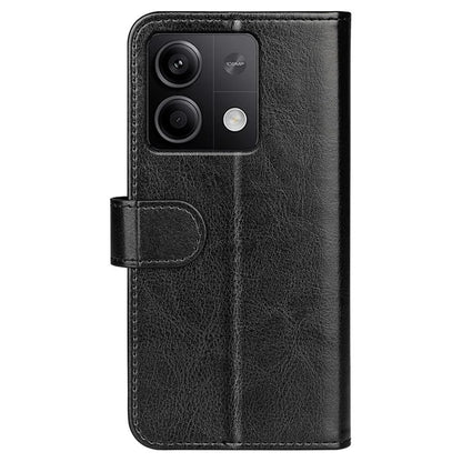 For Xiaomi Redmi Note 13 5G (China) Case Leather Phone Cover Crazy Horse Texture Stand Wallet