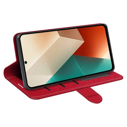 For Xiaomi Redmi Note 13 5G (China) Case Leather Phone Cover Crazy Horse Texture Stand Wallet