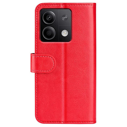 For Xiaomi Redmi Note 13 5G (China) Case Leather Phone Cover Crazy Horse Texture Stand Wallet
