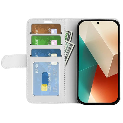 For Xiaomi Redmi Note 13 5G (China) Case Leather Phone Cover Crazy Horse Texture Stand Wallet
