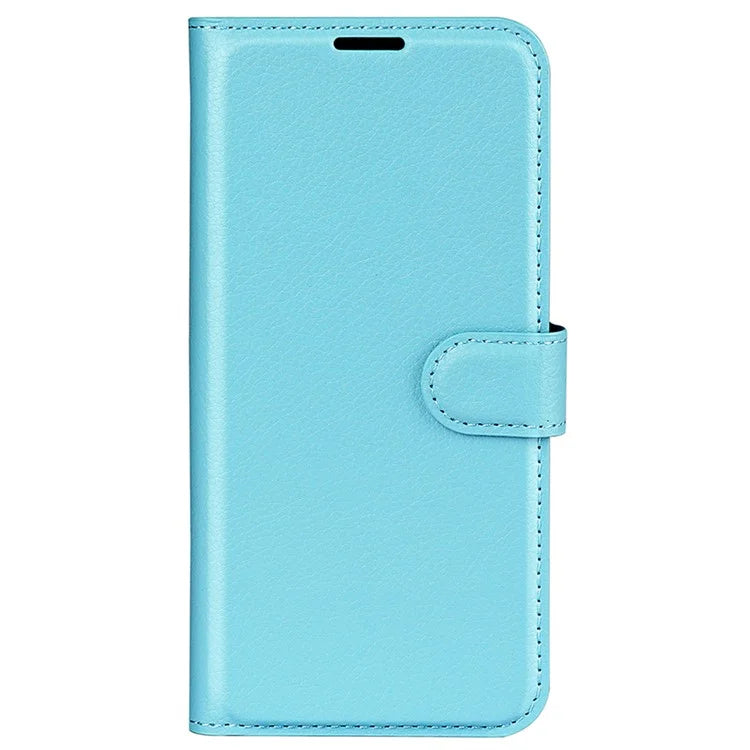For Xiaomi Redmi Note 13 5G (China) Case Litchi Texture Leather Stand Cover Slim-Fit Wallet Phone Shell