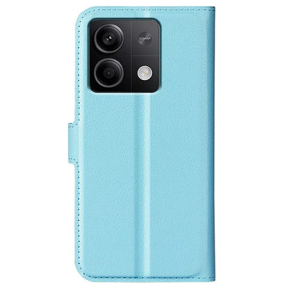 For Xiaomi Redmi Note 13 5G (China) Case Litchi Texture Leather Stand Cover Slim-Fit Wallet Phone Shell