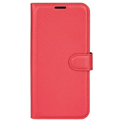 For Xiaomi Redmi Note 13 5G (China) Case Litchi Texture Leather Stand Cover Slim-Fit Wallet Phone Shell