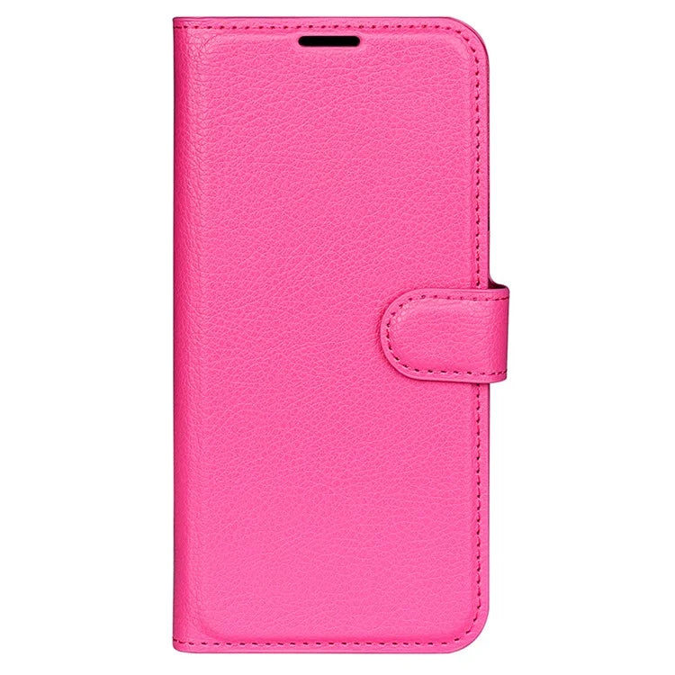 For Xiaomi Redmi Note 13 5G (China) Case Litchi Texture Leather Stand Cover Slim-Fit Wallet Phone Shell